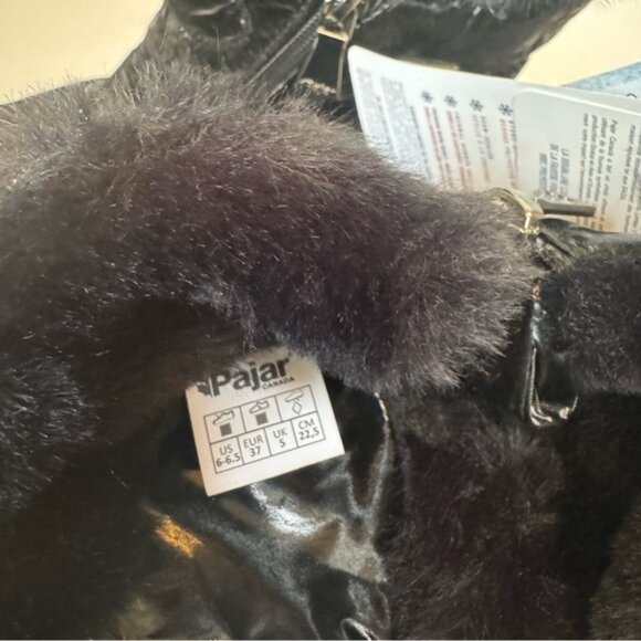 Pajar NEW Veronica Winter Boot Icegrippers Key Zip Faux Fur Waterproof Black 6.5 - Picture 15 of 16